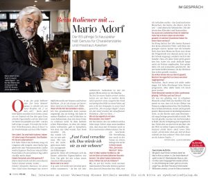 Mario Adorf (Für Sie) - Promi-Interview - Frau Bremm schreibt!